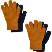 CeLaVi Handschuhe - Wolle/Nylon - 2er-Pack - Pumpkin Spice/Navy - - 3-6 Jahre (98-116) - Handschuhe