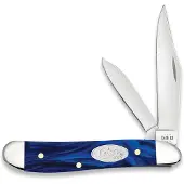Case Knives Case Peanut 23446 Blue Pearl Kirinite 10220 Stainless Steel Taschenmesser