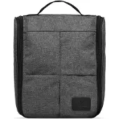 Vittorio - Hang-up Washbag in Grey - Kulturbeutel