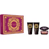 Versace Edt Spray 50ml/Shower Gel 50ml/Body Lotion 50ml Crystal Noir Giftset