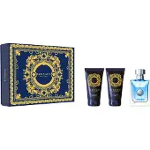 Versace Pour Homme Duftset: 50 ml Eau de Toilette, 50 ml After Shave Balsam, 50 ml Duschgel