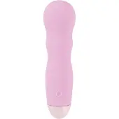 Cuties You2Toys - Mini Rose - wiederaufladbarer, gewellter Vibrator (rosa)