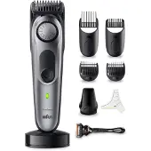 Braun Haarschneider "Barttrimmer BT7520" bis zu 120 Min Akkulaufzeit, 40 Längeneinstellungen, wasserdicht