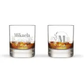 Libbey Tumbler Glas mit Gravur - Set von 2