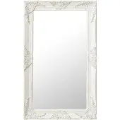 vidaXL - Wandspiegel - Barock - Stil - 50x80 - cm - weiß