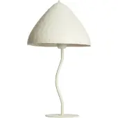 Light & Living - Tischleuchte Elimo - Weiß - Ø25cm Tischlampe - Nachttischlampe, Wohnzimmer, Schlafzimmer