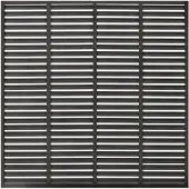 vidaXL Lamellenzaun WPC 180x180 cm Dunkelgrau
