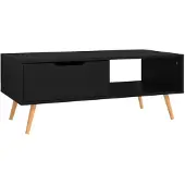 vidaXL Couchtisch Schwarz 100x49,5x43 cm Holzwerkstoff