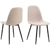 Actona SVEA Stuhl in Stoff beige 44x54x86 cm