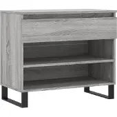 vidaXL Schuhregal Grau Sonoma 70x36x60 cm Holzwerkstoff 831450