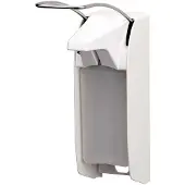Ophardt hygiene plus IMP Seifen-/Desinfektionsmittelspender 1417467 , Für 500 ml - Flaschen, Aluminium, weiß, ELS P/24