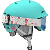 Salomon Skihelm Player Combo Kinder Aruba Blue-49 - 53 cm