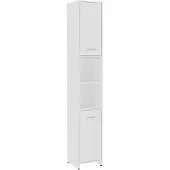 vidaXL Badezimmerschrank Weiß 30x30x183,5 cm Holzwerkstoff