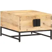 vidaXL Couchtisch 67x67x45 cm Mango Massivholz