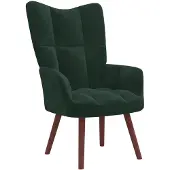 vidaXL Relaxsessel Dunkelgrün Samt