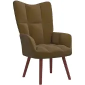 vidaXL Relaxsessel Braun Samt
