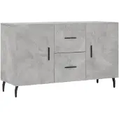 vidaXL Sideboard Betongrau 100x36x60 cm Holzwerkstoff