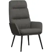 vidaXL Relaxsessel Dunkelgrau Stoff
