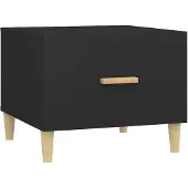 vidaXL Couchtisch Schwarz 50x50x40 cm Holzwerkstoff