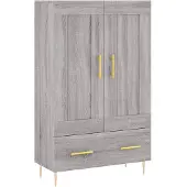 vidaXL Highboard Grau Sonoma 69,5x31x115 cm Holzwerkstoff