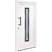 vidaXL Haustür Weiß 98x200 cm PVC
