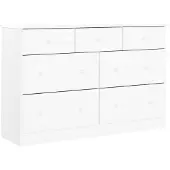 vidaXL Kommode ALTA Weiß 112x35x73 cm Massivholz Kiefer