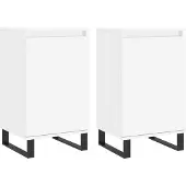 vidaXL Sideboards 2 Stk. Weiß 40x35x70 cm Holzwerkstoff