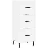 vidaXL Sideboard Weiß 34,5x34x90 cm Holzwerkstoff