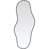 vidaXL Wandspiegel Schwarz 60x25 cm