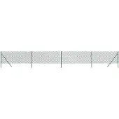 vidaXL Maschendrahtzaun Grün 1x10 m