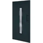 vidaXL Haustür Anthrazit 108x208 cm PVC