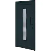 vidaXL Haustür Anthrazit 98x200 cm PVC