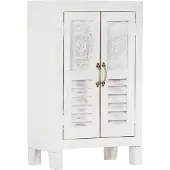 vidaXL Sideboard Weiß 55x30x90 cm Massivholz Akazie