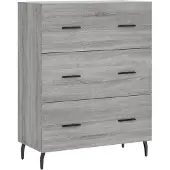 vidaXL Sideboard Grau Sonoma 69,5x34x90 cm Holzwerkstoff