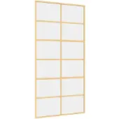 vidaXL Schiebetür Golden 102,5x205 cm ESG-Klarglas und Aluminium