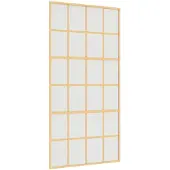 vidaXL Schiebetür Golden 102,5x205 cm Matt ESG-Glas und Aluminium