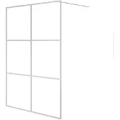 vidaXL Duschwand für Begehbare Dusche Silbern 140x195 cm ESG-Klarglas