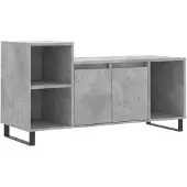 vidaXL TV-Schrank Betongrau 100x35x55 cm Holzwerkstoff