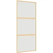 vidaXL Schiebetür Golden 90x205 cm Matt ESG-Glas und Aluminium