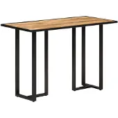 vidaXL Esstisch 110x55x75,5 cm Massivholz Mango