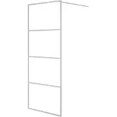 vidaXL Duschwand für Walk-In Dusche Silber 80x195 cm ESG-Glas Klar