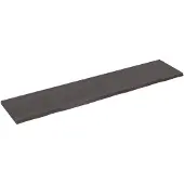 vidaXL Tischplatte Dunkelbraun 220x50x2-4cm Massivholz Eiche 3156466