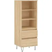 vidaXL Highboard Sonoma-Eiche 40x36x110 cm Holzwerkstoff