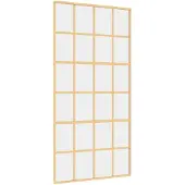 vidaXL Schiebetür Golden 102,5x205 cm ESG-Klarglas und Aluminium