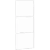 vidaXL Schiebetür Weiß 90x205 cm Hartglas und Aluminium