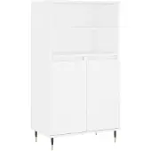 vidaXL Highboard Weiß 60x36x110 cm Holzwerkstoff