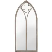 vidaXL Spiegel Sandfarben 100x45 cm Eisen für den Innenbereich