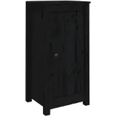 vidaXL Sideboards 2 Stk. Schwarz 39x35x80 cm Massivholz Kiefer