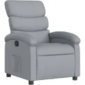 vidaXL Relaxsessel Hellgrau Stoff