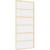 vidaXL Schiebetür Golden 90x205 cm ESG-Klarglas und Aluminium
